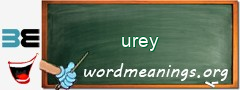 WordMeaning blackboard for urey